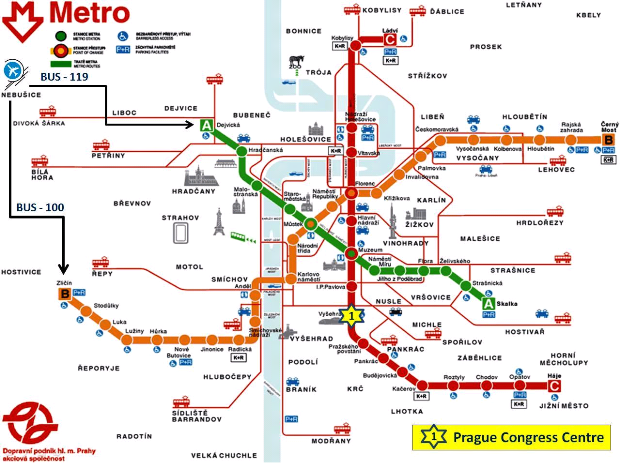 Subway map in english prague Prague Subway